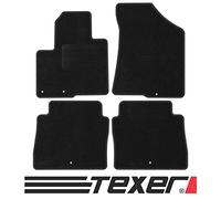 TEXER Tapis de sol en textile pour Hyundai Santa Fe II année de construction 2010-2012 Anthracite