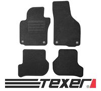 TEXER Tapis de Voiture en Velours pour Seat Leon II 2005-2012 Anthracite