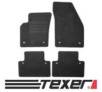 TEXER Tapis de Voiture en Velours pour Volvo V50 I 2004-2012 Anthracite