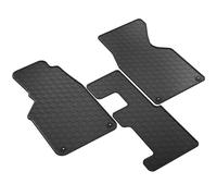 TEXER Tapis d'hiver en caoutchouc pour Volkswagen Transporter T4 Multivan Caravelle 1990-2003 transmission automatique série 2 places (sans banc)
