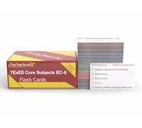 TExES Core Subjects EC-6 391 Flashcards : TExES Core Subjects EC-6 Flash Card Study Guide and Practice Test Questions [Cartes en couleur]