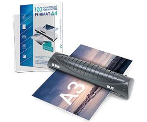 Texet A78211-21V Plastifieuse Pro avec 100 feuilles A4 Noir