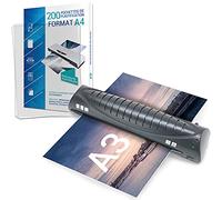 Texet A78211-2X21V Plastifieuse Pro avec 200 feuilles A4 Noir
