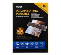 Texet Feuilles de plastification A3 150 µ (75 µ/face) boîte de 100 Transparent 78229