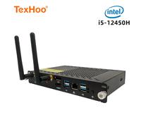 TexHoo-Mini PC OPS avec processeur Intel Core i5 12450H, ordinateur Windows 11 Pro pour conférence, écran d'enseignement, technologie hôte intégrée, WiFi Intel Core i5-12450H