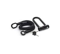 Antivol Texlock Tissé Kevlar 80 cm et Grand U Noir Certifié FUB