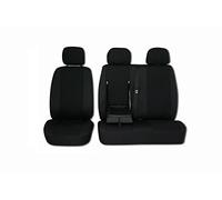Texmar Housses de siège 2 + 1 Boxer, Jumper/Relay Ducato 2002-2006 RHD en tissu noir sur mesure 2 + 1 housses de siège