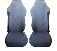 Texmar Lot de 2 housses de siège de camion en microfibre grises conçues pour s'adapter à IVECO STRALIS