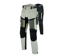 Texpeed Pantalon de Moto Homme Renforcé - Hiver/été Cordura Imperméable - Toutes Tailles - Avec Armure CE Protection (EN 1621-1) - Blanc - XL