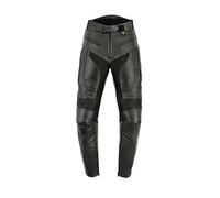 Texpeed Pantalon moto cuir homme - De tourisme en cuir pour moto Cruiser racing avec protection authentique biker CE armor (EN 1621-1) Noir - (4XL Taille/Jambe Régulière)