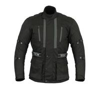 Texpeed Veste moto homme homologué avec armure protection - Hiver/été blouson motard imperméable avec blindé CE (EN 1621-1) Noir - XL