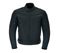 Texpeed veste textile homme homologué avec protection - Cordura Été/hiver blouson scooter motard imperméable avec armure CE (EN 1621-1) - Noir - 3XL