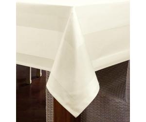 texpot Nappe 80 x 80 cm avec Bord en Atlas 100% Coton - Couleur Champagne - Lavable à 90 °C damassé