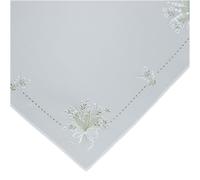 texpot Nappe 85 x 85 cm brodée muguet fleurs été printemps