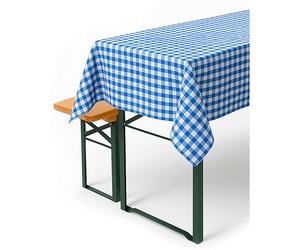texpot Nappe à Carreaux Style Maison de Campagne - Couleur et Taille au Choix - 100% Coton (30 x 30 cm, carré, Bleu/Blanc)