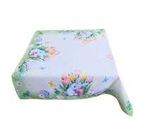 texpot Nappe de 85 x 85 cm avec impression lapin de Pâques Pâques printemps