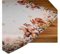 texpot Nappe de 85 x 85 cm - Motif imprimé écureuil - Automne