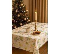 Texpot Nappe de Noël 140 x 100 cm Cadeaux Noël Nappe lavable en toile cirée
