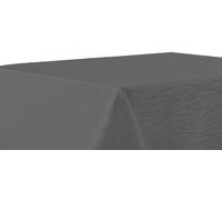 texpot - Nappe de table 160 x 220 cm - Ovale - Gris - Rayures - Infroissable - Tissu déperlant