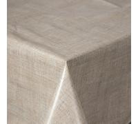 texpot Nappe de table en toile cirée 130 x 160 cm avec lignes, lavable, avec ourlet, en polyester, pour table de jardin