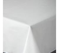 texpot Nappe de table en toile cirée 140 x 180 cm ovale avec lignes lavable avec ourlet en polyester pour table de jardin