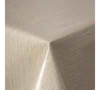 texpot Nappe en toile cirée de 160 cm, ronde, avec lignes, lavable, avec ourlet, en polyester, nappe de jardin