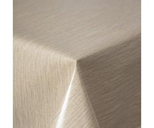 texpot Nappe en toile cirée de 160 cm, ronde, avec lignes, lavable, avec ourlet, en polyester, nappe de jardin