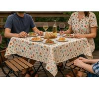 texpot Nappe en toile cirée, lavable, motif floral, multicolore, 140 x 220 cm