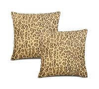 Texsource Lot de 2 housses de coussin décoratives en lin de style bohème pour canapé, lit, sofa, coussin de style bohème - 50 x 50 cm - Beige et noir