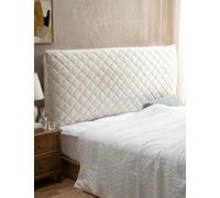 TEXSTEAD Ensemble de Housse de Lit et de Tête de Lit en Velours - Design Tout-en-Un, Housse de Protection Élastique et Rembourrée en tant que Housse Décorative pour Têtes de Lit Rembourrées
