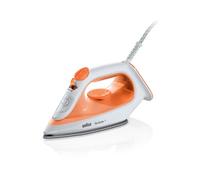 Braun TexStyle 1 SI1009OR Fer à vapeur Semelle anti-adhérente 1900 W Orange, Blanc