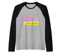 Text Conversation Funny Messages I Love You Robot Lover Manche Raglan