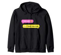 Text Conversation Funny Messages I Love You Robot Lover Sweat à Capuche