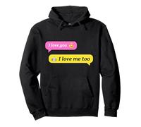 Text Conversation Funny Messages I Love You Robot Lover Sweat à Capuche