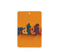 Text Grateful Lot de 4 désodorisants colorés pour voiture, cartes parfumées à suspendre pour tablettes d'aromathérapie de voiture
