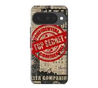 Text Top Secret Art Vintage Etui Coque Housse pour Google Pixel 10, 10 Pro