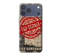Text Top Secret Art Vintage Etui Coque Housse pour iPhone 17 Pro Max
