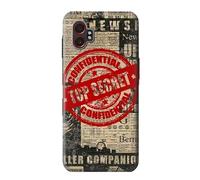 Text Top Secret Art Vintage Etui Coque Housse pour Samsung Galaxy XCover7 Pro