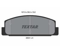 TEXTAR 2003101 Kit de plaquettes de frein, frein à disque pour BESTURN (FAW),FOR
