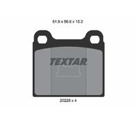 TEXTAR 2022803 Kit de plaquettes de frein, frein à disque pour AUDI,VW