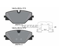 TEXTAR 2027801 Kit de plaquettes de frein, frein à disque pour LAND ROVER