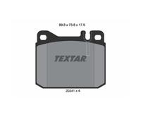 1x Kit de plaquettes de frein, frein à disque TEXTAR 2034110 convient pour