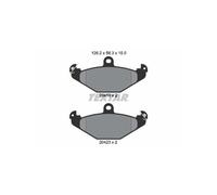 TEXTAR 2041001 Plaquettes de frein arrière pour 21 Laguna Safrane Esprit Viper E