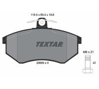 Textar Plaquettes de frein 2066921 – Avant pour Audi A4 B5, 80 B3, A trois volumes, 90 B3