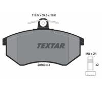 TEXTAR 2066921 Plaquettes de freins Avant pour AUDI A4 Avant (8D5, B5)