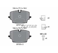 TEXTAR 2070701 Kit de plaquettes de frein, frein à disque pour BMW,BMW (BRILLIAN