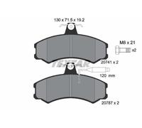 TEXTAR 2074101 Kit de plaquettes de frein, frein à disque pour ALFA ROMEO,AUVERL