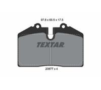 TEXTAR 2087708 Plaquettes de freins pour AUDI 80 Avant (8C5, B4)