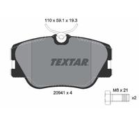 TEXTAR 2094102 Kit de plaquettes de frein, frein à disque pour MERCEDES-BENZ