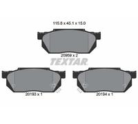 TEXTAR 2095902 Plaquettes de freins Avant pour HONDA CIVIC V Hatchback (EG)